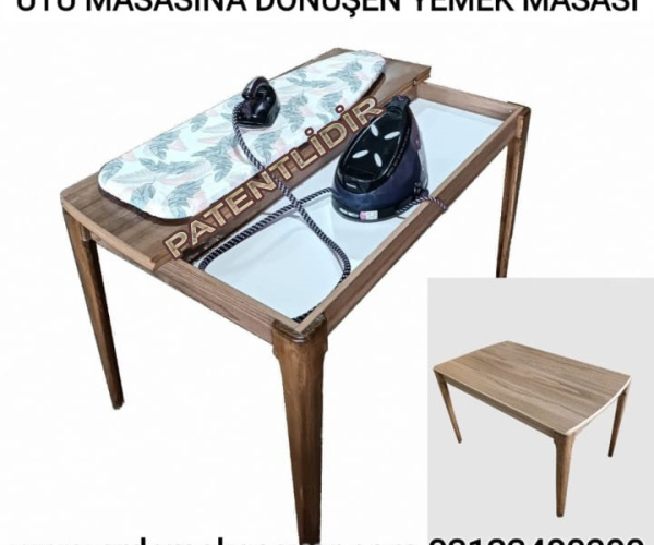 Patentli Ütü Masasına Dönüşen Yemek Masası